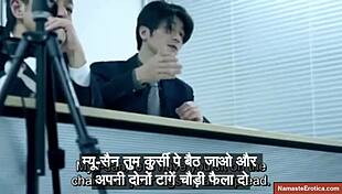 My Japanese step mom auditions for porn with Hindi subtitles