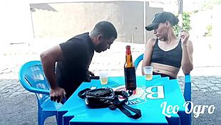 Teasing the Drunk Lesbian with My Cock