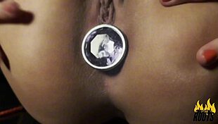 Watch Caroleta Roots Strip and Get Anal Fucked!