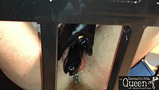 I love dominating in boots, Frida's BDSM cage is pure fetish!