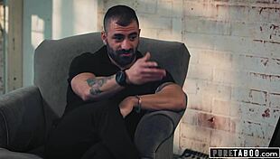 Sleazy Probation Officer Demands Bent Over Face Fucking