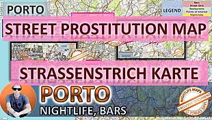 Some European sex workers in Porto, Portugal by street