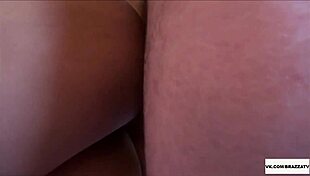 2 girls and 1 boy in homemade group fun