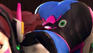 D Va Hangs Out With Her FUCKBUDDIES