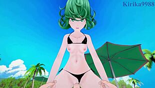 Tatsumaki Fucks Captain Mizuki Hard In Hentai!