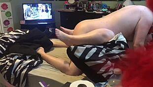 chubby couple gets wild in homemade sex