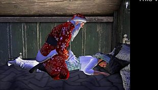 Santa Enters The Back Door During Christmas In This Hentai Anime