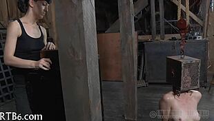 Lusty angel receives naughty facial castigation in intense scene