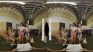 Naughty Coeds Surprise Trainer With Bubble Butt Action