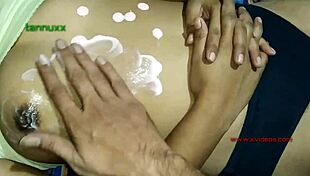 Desi Bhabhi Enjoys Group Fucking with Massage Girl