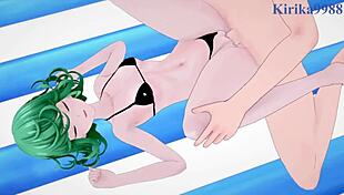 Tatsumaki Fucks Captain Mizuki Hard In Hentai!