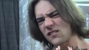 Skinny Gay Guys Go Hardcore Bareback After Deepthroat Action