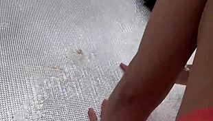 so, horny megumi haruka, this asian doll, just blows and porks outside in a wild nsfw three way