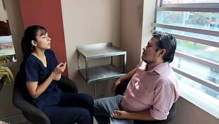 Party holiday with a fun babe at the fiesta.