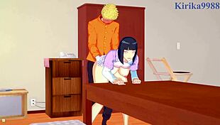hinata hyuga moans as naruto uzumaki fucks her in hentai?
