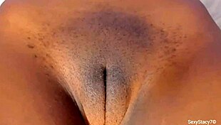 Sexystacy7 teases her phat amateur pussy with wild rubs