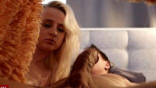 Pretty Cutie Wakes Boyfriend For Morning Fun