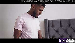 Ebony Colombian woman meets two gay friends