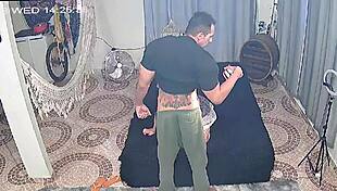 C�mera Do Canil Do Pitbull Porn Flags A Latina Couple In Oral And Anal Fucking