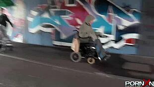 british blonde flashes perky tits and shaved pussy in public outdoor reality!