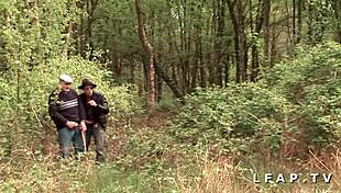 French Outdoor Gangbang