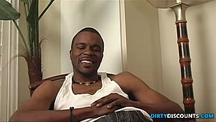 Bigbooty ebony gets pussy licked before taking cum. She rides that big black cock like a pro.