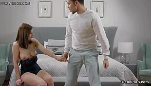 Erotic Teenie Spreads Wide Gaping Twat for Intense Defloration Scene