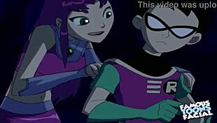I fixed the audio for Starfire and Robin's doggystyle scene, she's bent over getting facial.