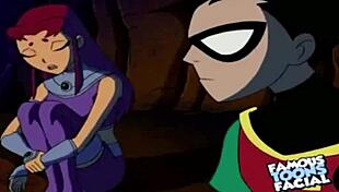 I fixed the audio for Starfire and Robin's doggystyle scene, she's bent over getting facial.