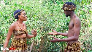 Adam And Eve's First Sex In Garden Of Eden With Ripped Clothes And Wet Pussy