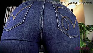 Tight Jeans Joi Preview with Redhead in Domination Pose