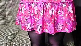 Big Ass White Boy Crossdresser Sissy Kitty Dances Sexy