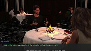 in this 3d hentai, milf cheats with stepson at dinner