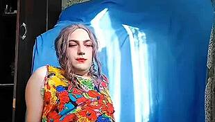 Big Ass White Boy Crossdresser Sissy Kitty Dances Sexy