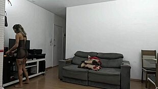 Plumber fixes pipes at home