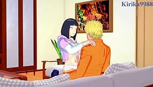 hinata hyuga moans as naruto uzumaki fucks her in hentai?