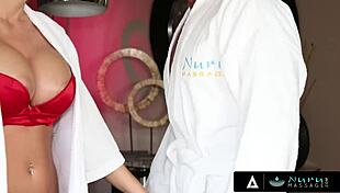 yo, lucky dude gets a harem of dirty blonde masseuses in shower!