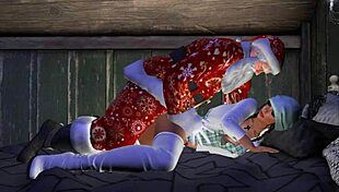 Santa Enters The Back Door During Christmas In This Hentai Anime