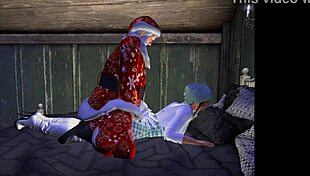 Santa Enters The Back Door During Christmas In This Hentai Anime