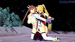 Fate And Nanoha In Futanari Lesbian Sex