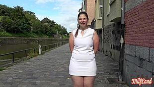 alice, the french milf, shows off her wild chubby brunette charm