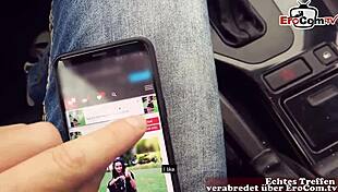 Sex in McDrive from Burger King during Erotik Date with German Gothic Street Hooker