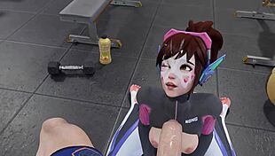 D.Va trains as personal trainer