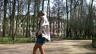 Perfect European Cuties Flash Tits And Pussies Outdoors