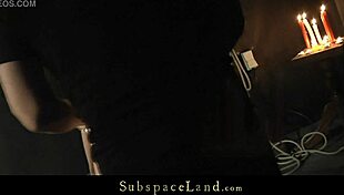 Tina in sexy red lingerie feels exploited domination