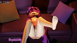 a cock vore experience with cherry, old angeloid003 in 3d hentai