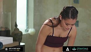 nuru massage where pervert guy destroys alina lopez's pussy doggystyle after teasing 😈