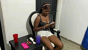 Latina Couple's Haircut Turns Into Hard Fucking With Big Cock Stylist