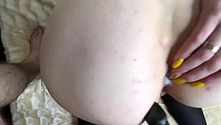 Double Action with Dildo and Cock for Slutty Wife