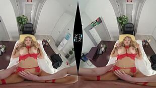 Kayla Kayden's anniversary in the corner office on Milfvr